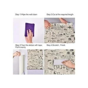 WENMER Papel de contacto de periódico de 17.71 x 118