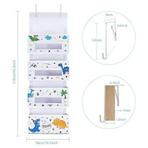 WERNNSAI Organizador colgante de dinosaurio sobre la_6