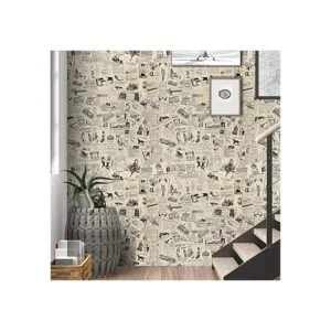 WENMER Papel de contacto de periódico de 17.71 x 118