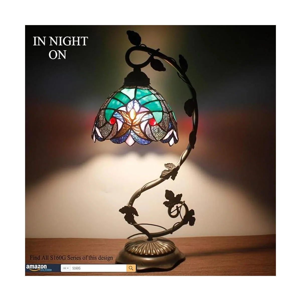 WERFACTORY Lámpara de cristal de color estilo Tiffany_2