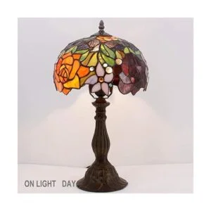 WERFACTORY Tiffany Lámpara de mesa estilo vitral lámpara_5