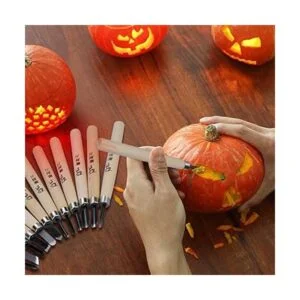 WAYCOM Juego de 24 cuchillos de madera kit de tallado de