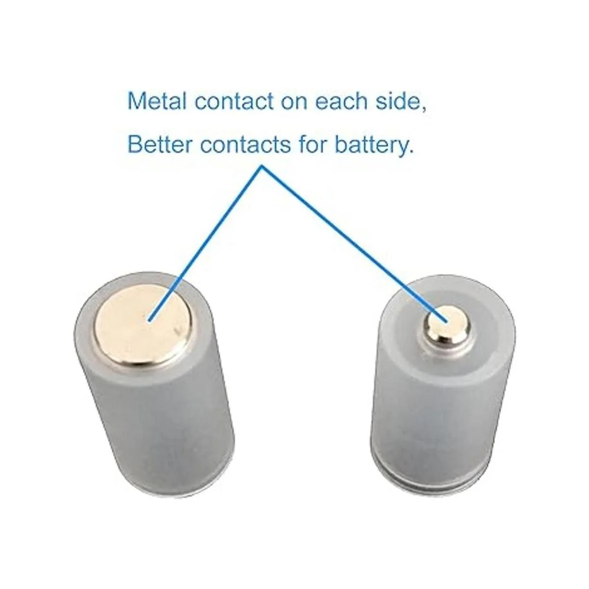 WAYLLSHINE adaptador para baterías AA a D color blanco._2