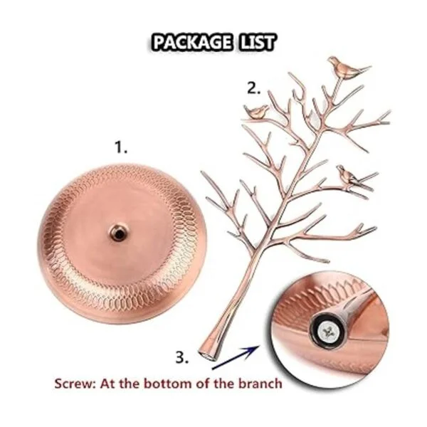 WELLSTRONG Soporte para collar de árbol de joyería