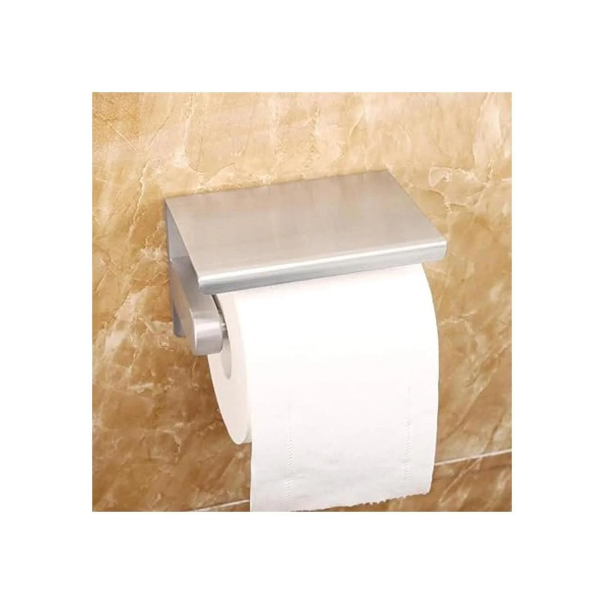 WAYDELI Soporte de papel higiénico con estante para_3