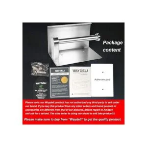 WAYDELI Soporte de papel higiénico con estante para_5