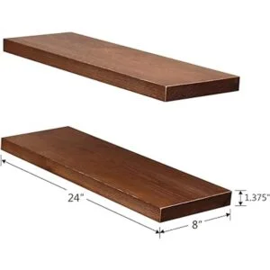 WELLAND Allen Juego de 2 estantes flotantes de 8 pulgadas