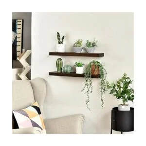 WELLAND Bradley Juego de 2 estantes flotantes de madera_2