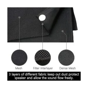 WAYBER Paño de rejilla para altavoz estéreo para_3