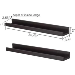 WELLAND Vista Estantería de fotos flotante para pared 36_5