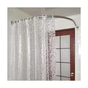 WELTRXE Cortina de ducha de EVA repelente al agua sin_2