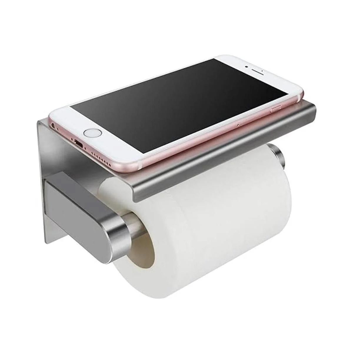 WAYDELI Soporte de papel higiénico con estante para_1