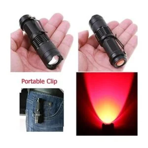 WAYLLSHINE Paquete de 3 linterna de luz roja de un solo