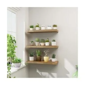 WELLAND Estantes de pared de 12 pulgadas de profundidad