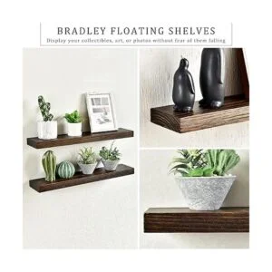 WELLAND Bradley Juego de 2 estantes flotantes de madera_4