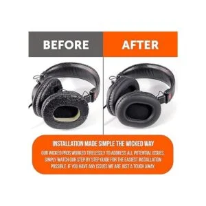 WC Wicked Cushions almohadillas de repuesto para Sony MDR_5