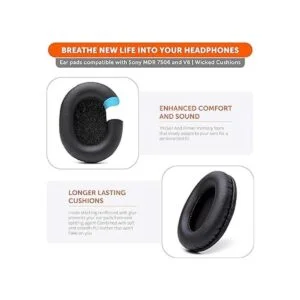 WC Wicked Cushions almohadillas de repuesto para Sony MDR_6