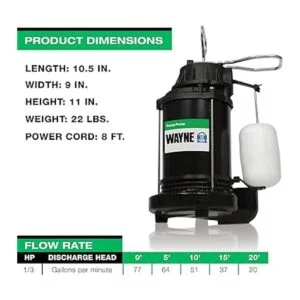 WAYNE CDU790 Bomba sumergible de hierro fundido y acero_5