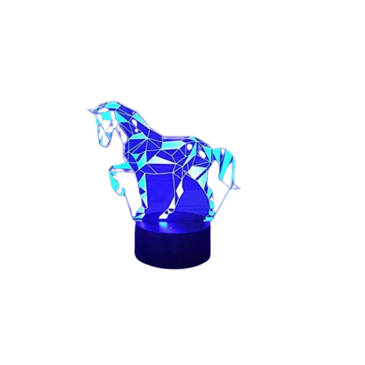 WANTASTE Lámpara de caballo 3D luz nocturna de ilusión