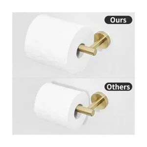 WEIKO Soporte de papel higiénico anillo de toalla dorado