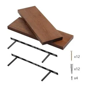 WELLAND Allen Juego de 2 estantes flotantes de 8 pulgadas