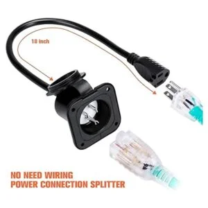 WELLUCK Enchufe de puerto de entrada de alimentación de 15_2