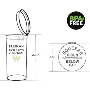 W Gallery 250 Frascos herméticos a prueba de olor_2