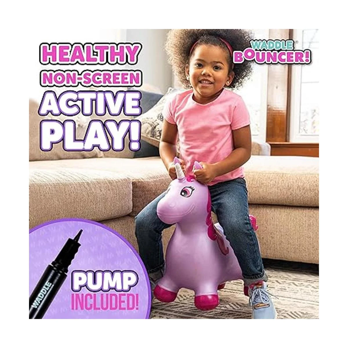 WADDLE Bouncy Hopper Juguete inflable de salto para_2