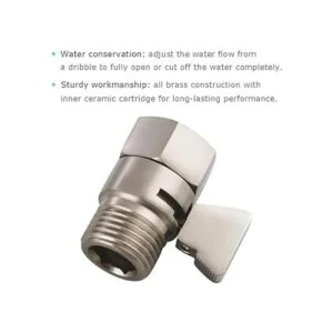 Válvula de control de flujo de agua válvula de cierre de