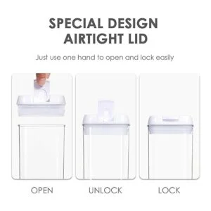Vtopmart Recipientes herméticos de almacenamiento de_4