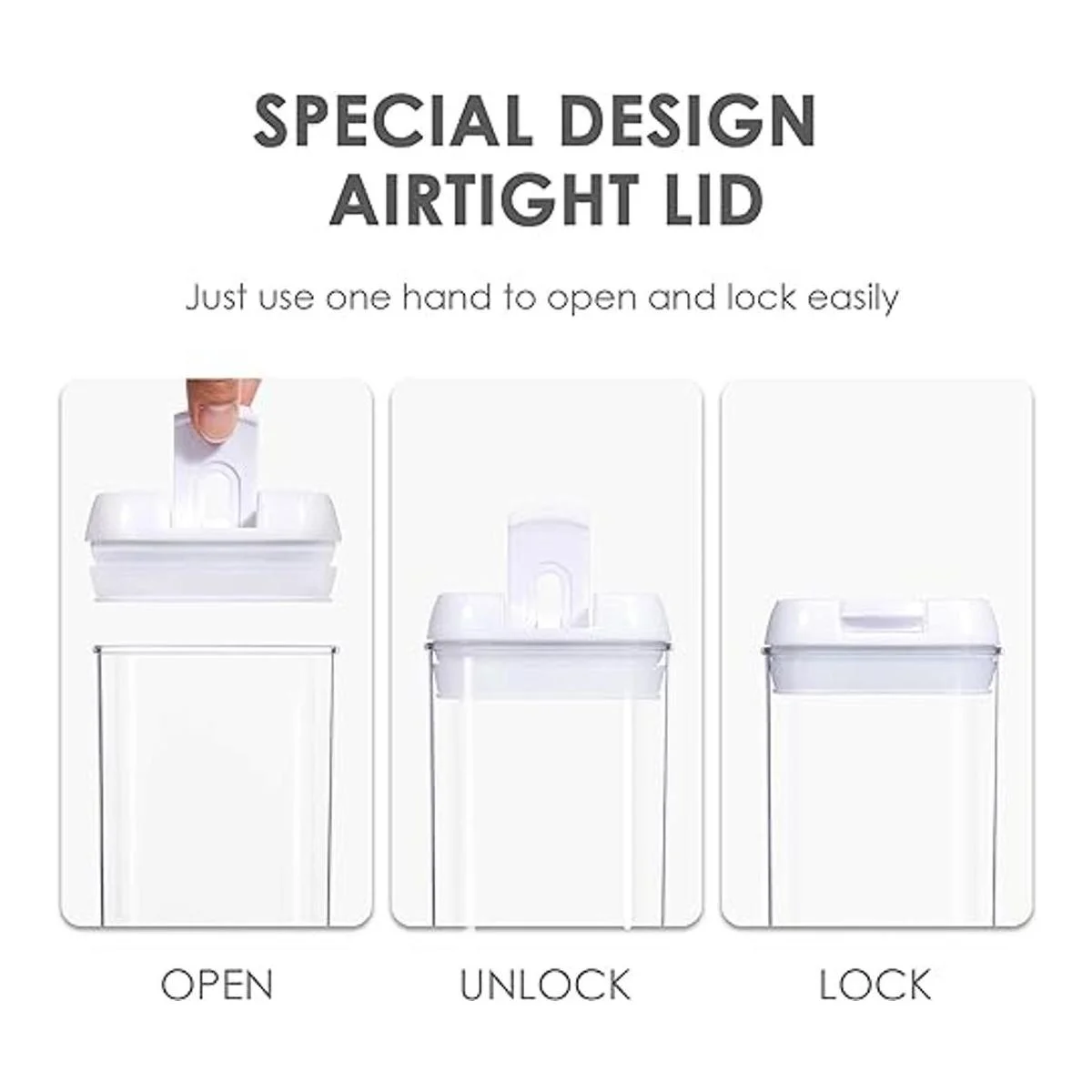 Vtopmart Recipientes herméticos de almacenamiento de_4