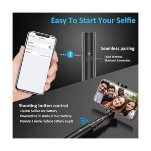 Vproof Selfie Stick Bluetooth palos de selfie extensibles_4
