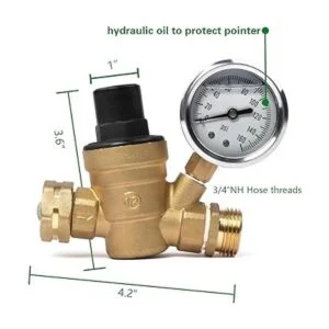 Válvula reguladora de agua sin plomo regulador de