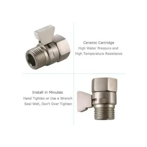 Válvula de control de flujo de agua válvula de cierre de