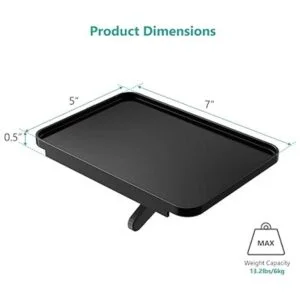 WALI Estante superior de TV de 7 pulgadas soporte bandeja_2