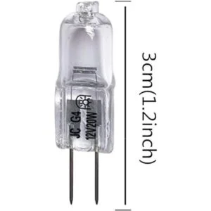 Vstar Bombilla halógena G4 de 12 V y 20 W tipo JC luz_2