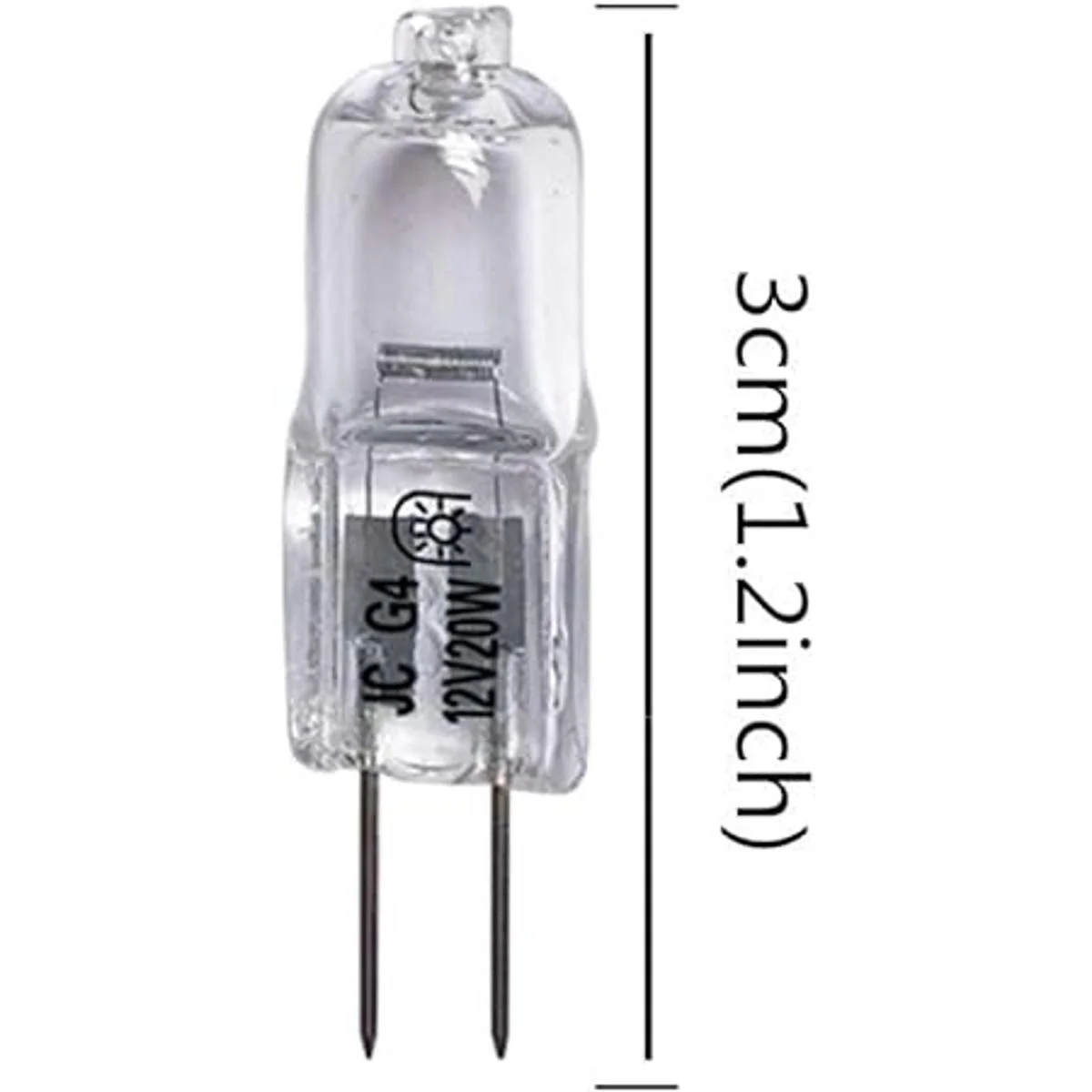 Vstar Bombilla halógena G4 de 12 V y 20 W tipo JC luz_2