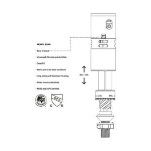 Válvula de llenado universal WDI B3260 para la mayoría de_5