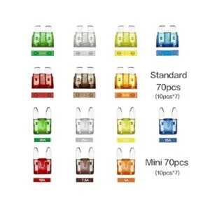 Vrupin Kit surtido de fusibles de coche kit de fusibles_2