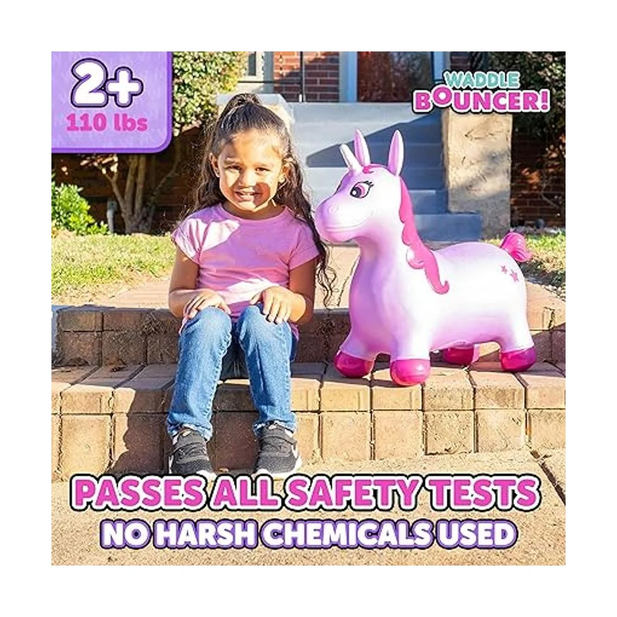 WADDLE Bouncy Hopper Juguete inflable de salto para_4