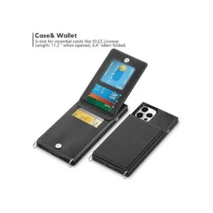 Vofolen Funda compatible con iPhone 12 Pro Max cartera_2