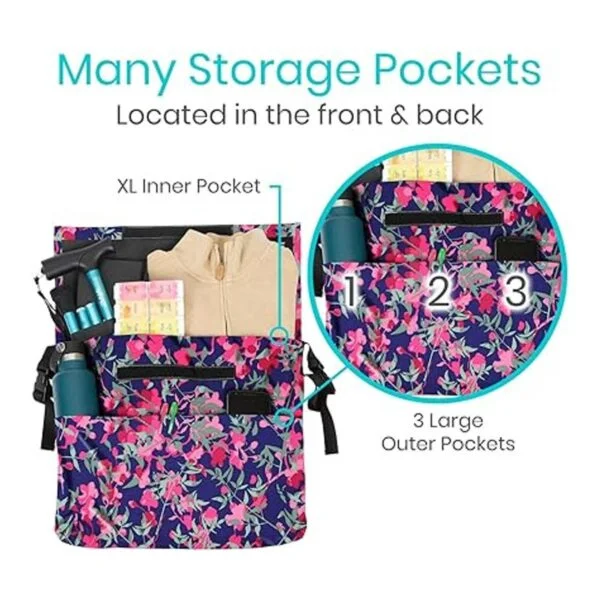 Vive Bolsa para silla de ruedas bolsa de accesorios para_3