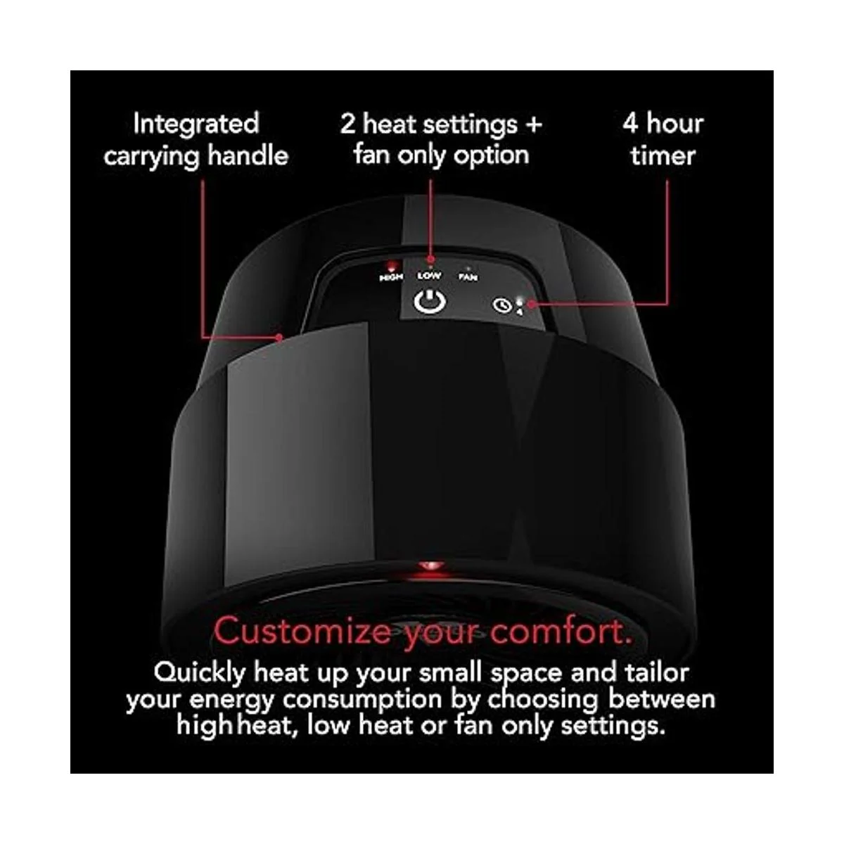 Vornado Velocity 1R Calentador de espacio personal con 2_3