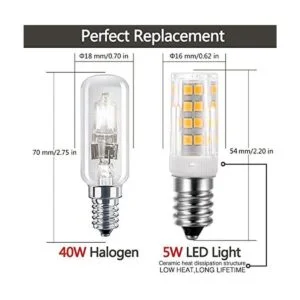 Vlio Bombilla LED E14 de 5 W paquete de 10 blanco cálido