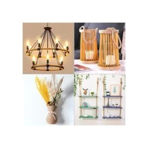 Vivifying Cuerda de yute de 0.157 in 98 pies 4 capas de