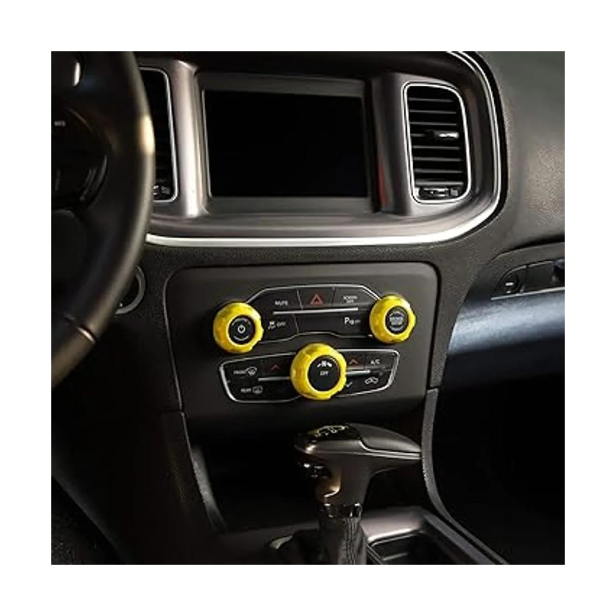 Voodonala para cargador Challenger Chrysler Radio AC Pomos_4