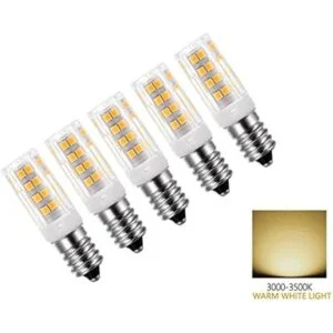 Vlio Bombilla LED E14 de 5 W paquete de 10 blanco cálido