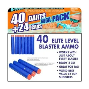 Viturio Juego de 24 objetivos de espuma suave para Nerf N_4