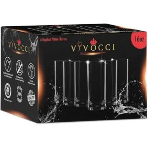 Vivocci Vasos irrompibles de plástico Tritan para beber