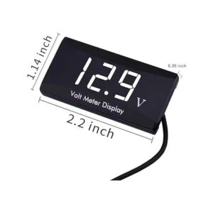 Voltímetro digital de auto DC 12 V AIMILAR con pantalla_2